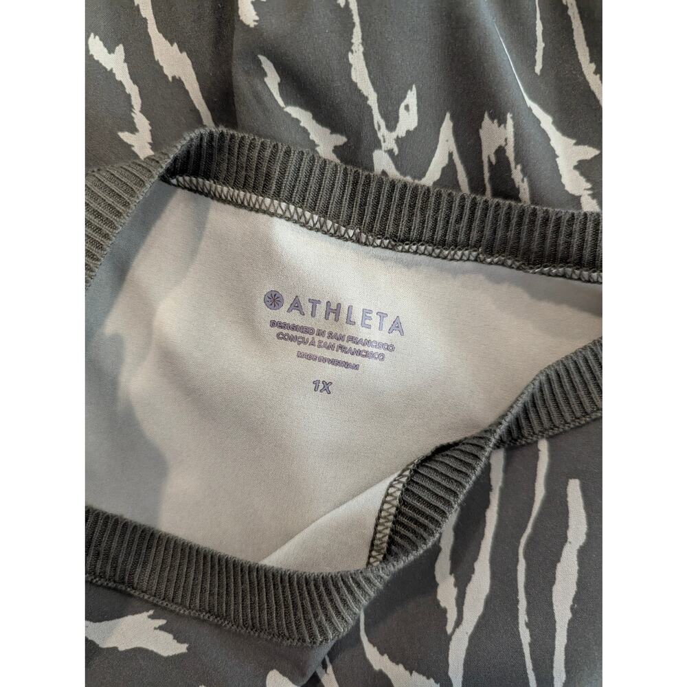 Athleta Rincon Printed Voyage Eucalyptus Olive Dress Plus Size 1X - Picture 5 of 8